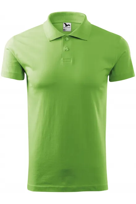 Eenvoudig poloshirt voor heren - erwt groen, L
