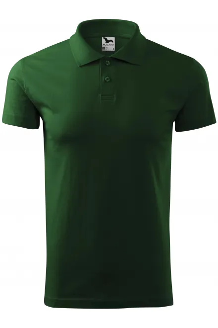 Eenvoudig poloshirt voor heren - fles groen, L