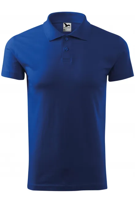 Eenvoudig poloshirt voor heren - koningsblauw, L