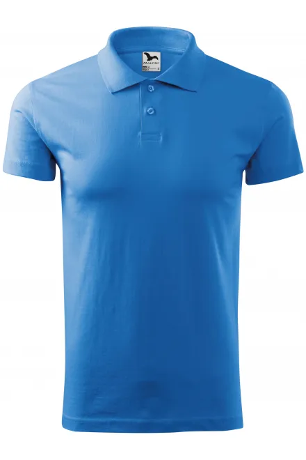 Eenvoudig poloshirt voor heren - lichtblauw, L