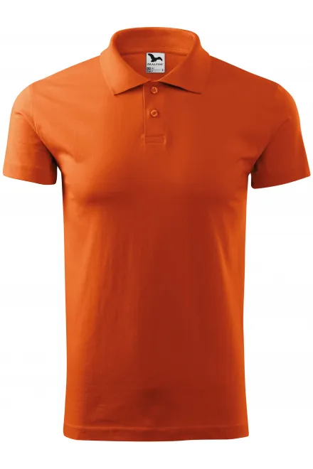 Eenvoudig poloshirt voor heren - oranje, L