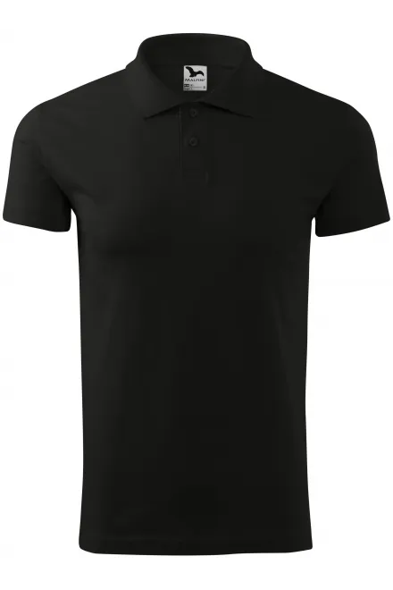 Eenvoudig poloshirt voor heren - zwart, L