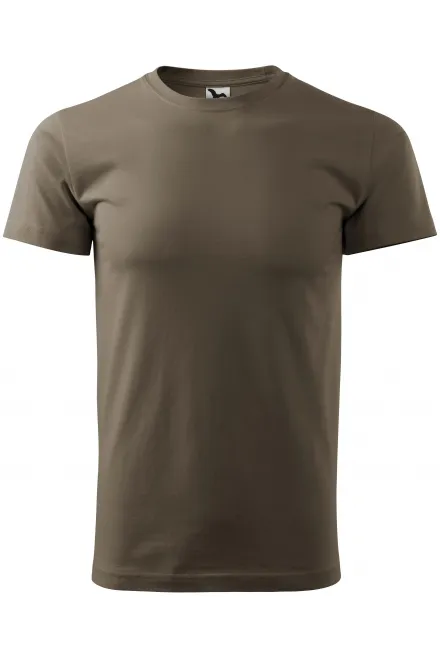 Eenvoudig T-shirt voor heren - army, XS