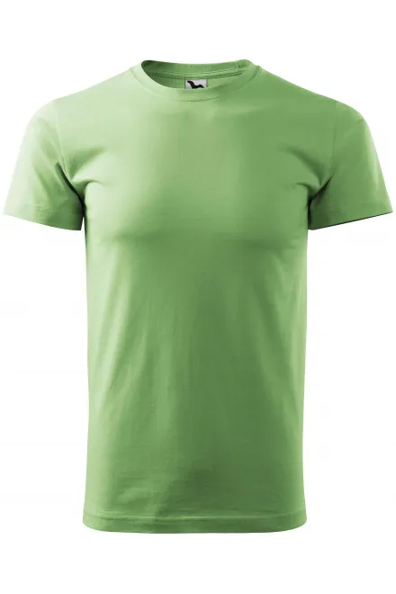 Eenvoudig T-shirt voor heren - erwt groen, XS