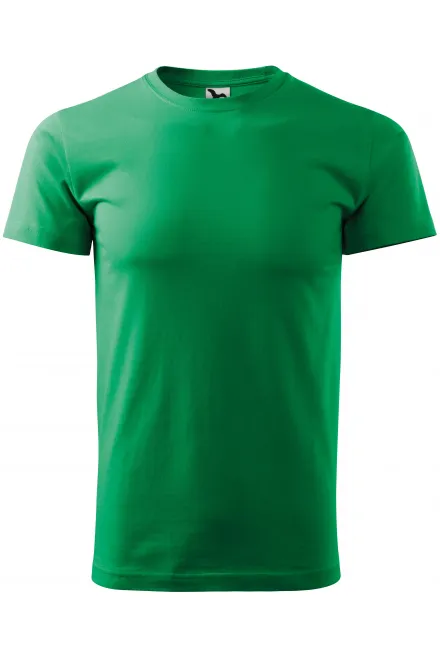Eenvoudig T-shirt voor heren - gras groen, XS