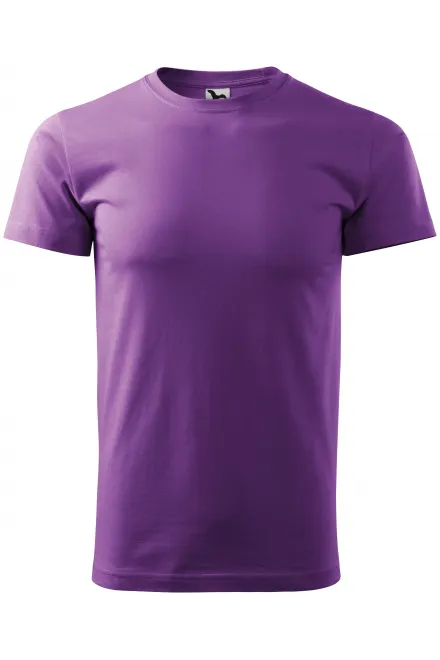 Eenvoudig T-shirt voor heren - purper, XS