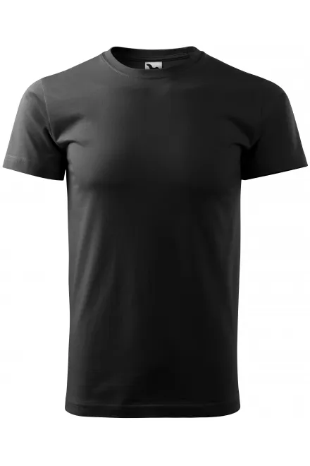 Eenvoudig T-shirt voor heren - zwart, XS