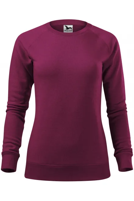 Eenvoudige damessweater - pruim marmer, XS