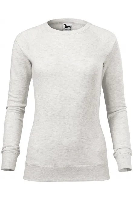 Eenvoudige damessweater - wit marmer, XS