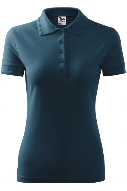 Elegant dames poloshirt - donkerblauw, S