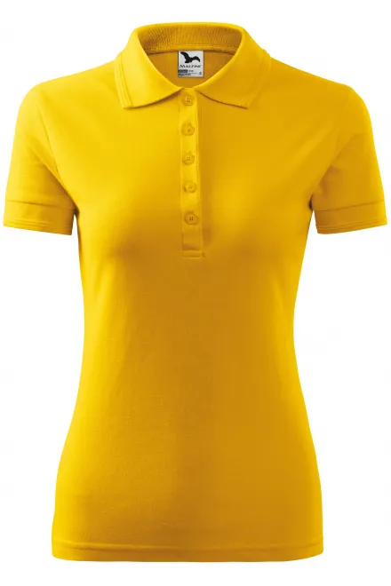 Elegant dames poloshirt - geel, S