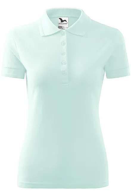 Elegant dames poloshirt - ijsgroen, S