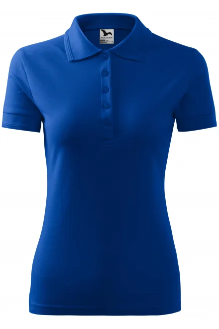 Elegant dames poloshirt - koningsblauw, S