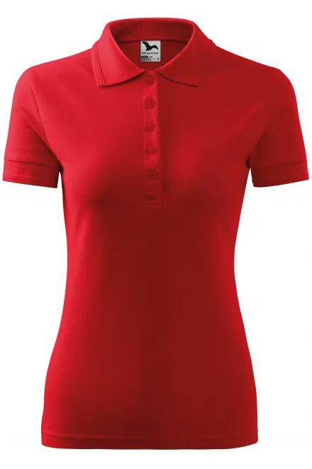 Elegant dames poloshirt - rood, S