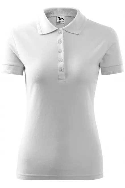 Elegant dames poloshirt - witte, S