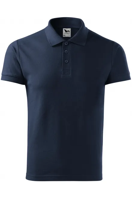 Elegant poloshirt voor heren - donkerblauw, XL