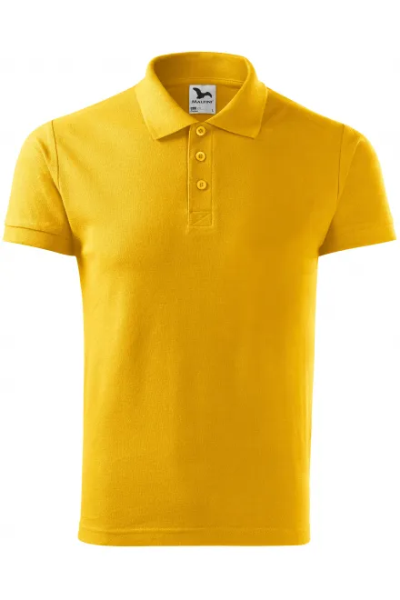 Elegant poloshirt voor heren - geel, XL
