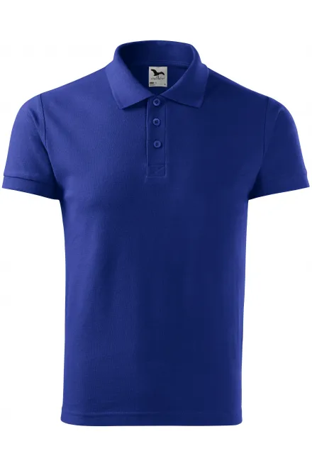 Elegant poloshirt voor heren - koningsblauw, XL