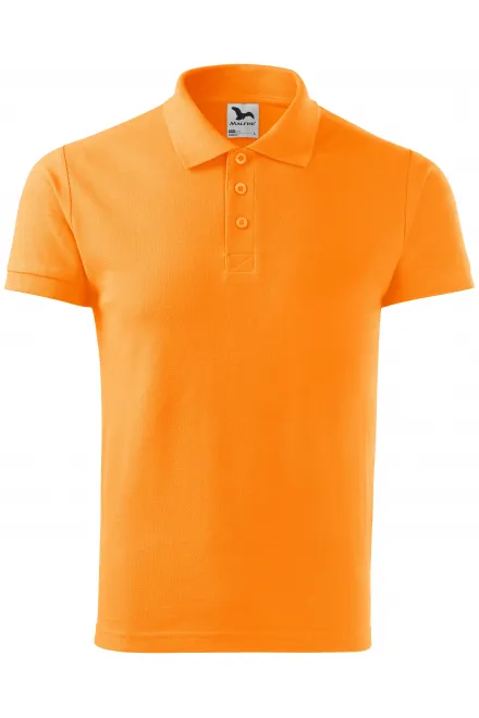 Elegant poloshirt voor heren - Mandarijn sinaasappel, XL