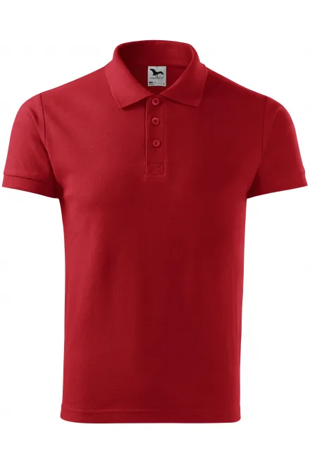 Elegant poloshirt voor heren - rood, XL