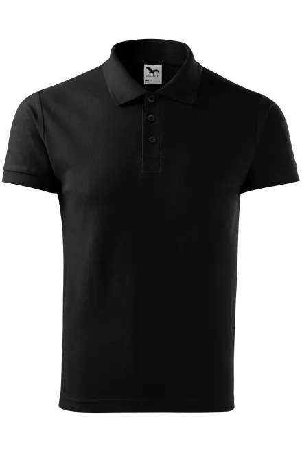 Elegant poloshirt voor heren - zwart, XL