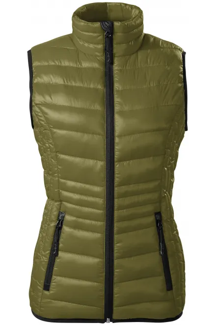 Gewatteerd vest voor dames - avocado, S