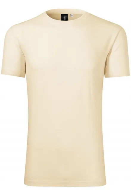 Heren T-shirt van merinowol - amandel, 3XL