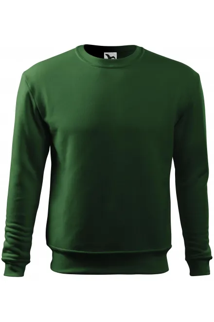 Heren/kinder sweatshirt over het hoofd, zonder capuchon - fles groen, L