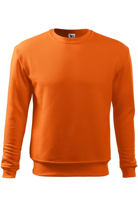 Heren/kinder sweatshirt over het hoofd, zonder capuchon - oranje, L