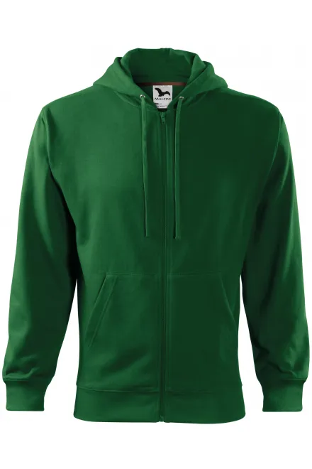 Herensweatshirt met capuchon - fles groen, M