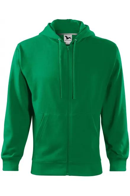 Herensweatshirt met capuchon - gras groen, M