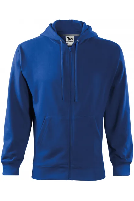 Herensweatshirt met capuchon - koningsblauw, M