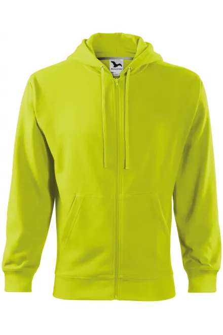 Herensweatshirt met capuchon - limoen groen, M