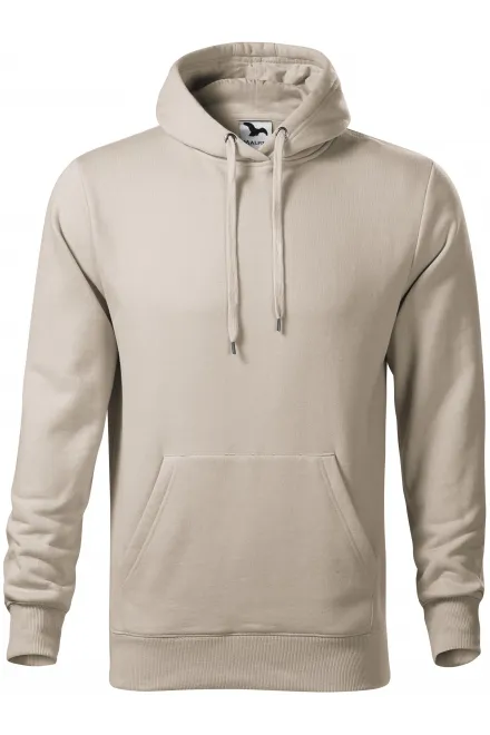 Herensweatshirt met capuchon zonder rits - ijsgrijs, M