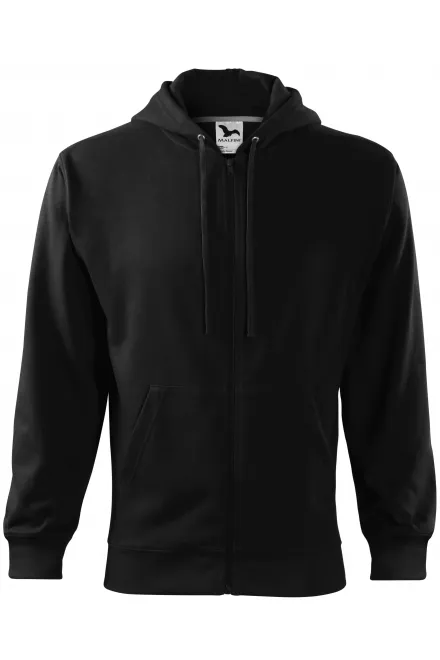 Herensweatshirt met capuchon - zwart, M
