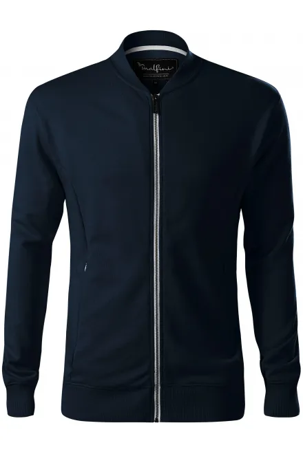 Herensweatshirt met verborgen zakken - donkerblauw, XL