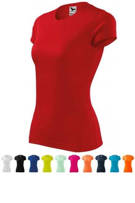 Dames sport T-shirt, rood