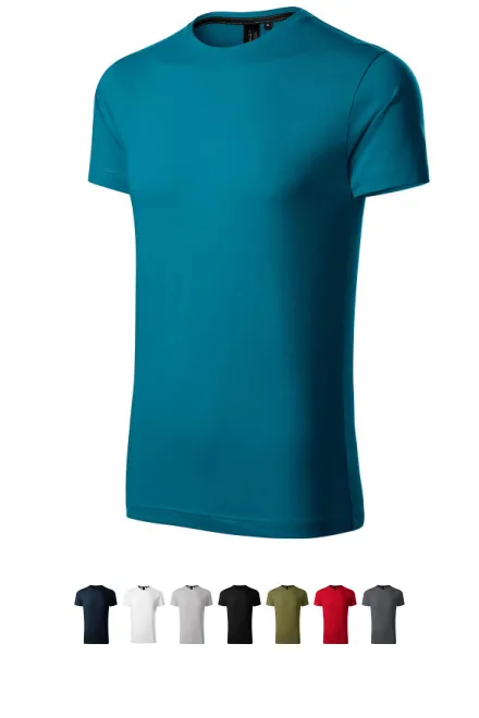 Exclusief heren T-shirt, petrol blue