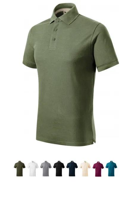 Herenpoloshirt van biologisch katoen, khaki