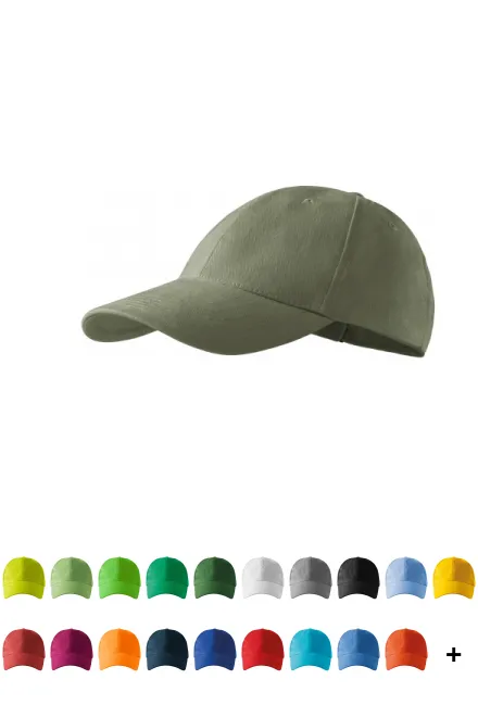 Kap met 6 panelen, khaki