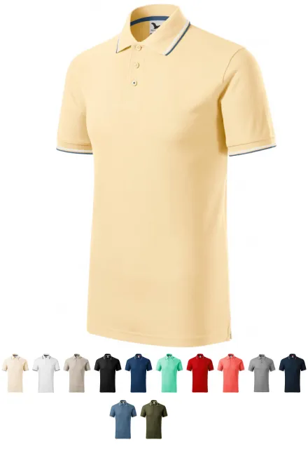 Klassiek herenpoloshirt, vanille