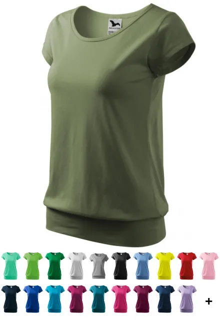 Trendy dames T-shirt, khaki