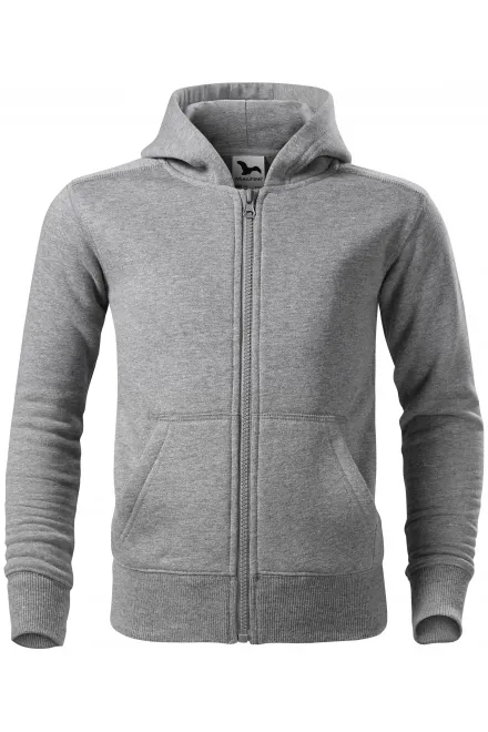 Kindersweatshirt met capuchon - donkergrijs marmer, 146 cm / 10 jaar