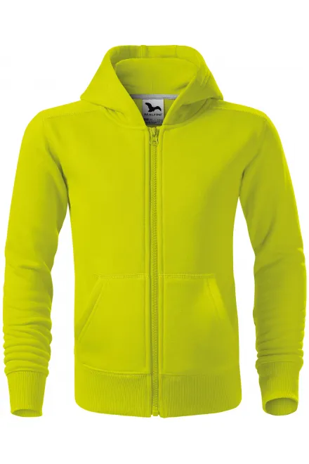 Kindersweatshirt met capuchon - limoen groen, 146 cm / 10 jaar