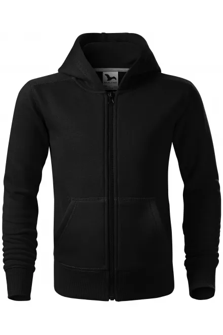 Kindersweatshirt met capuchon - zwart, 146 cm / 10 jaar