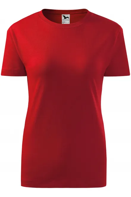 Klassiek dames T-shirt - rood, S