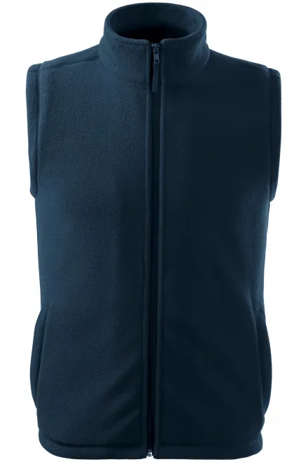 Klassiek fleecevest - donkerblauw, XS