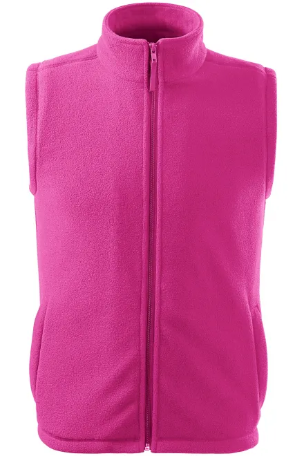 Klassiek fleecevest - fuchsia, XS