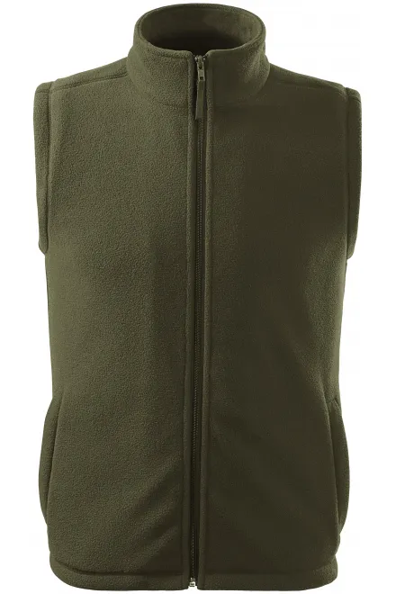 Klassiek fleecevest - military, XS