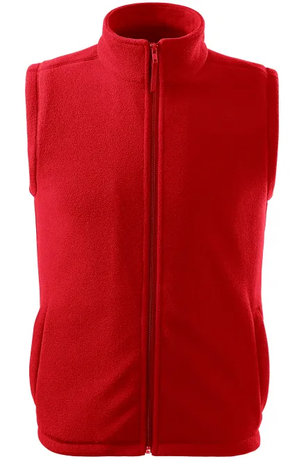 Klassiek fleecevest - rood, XS